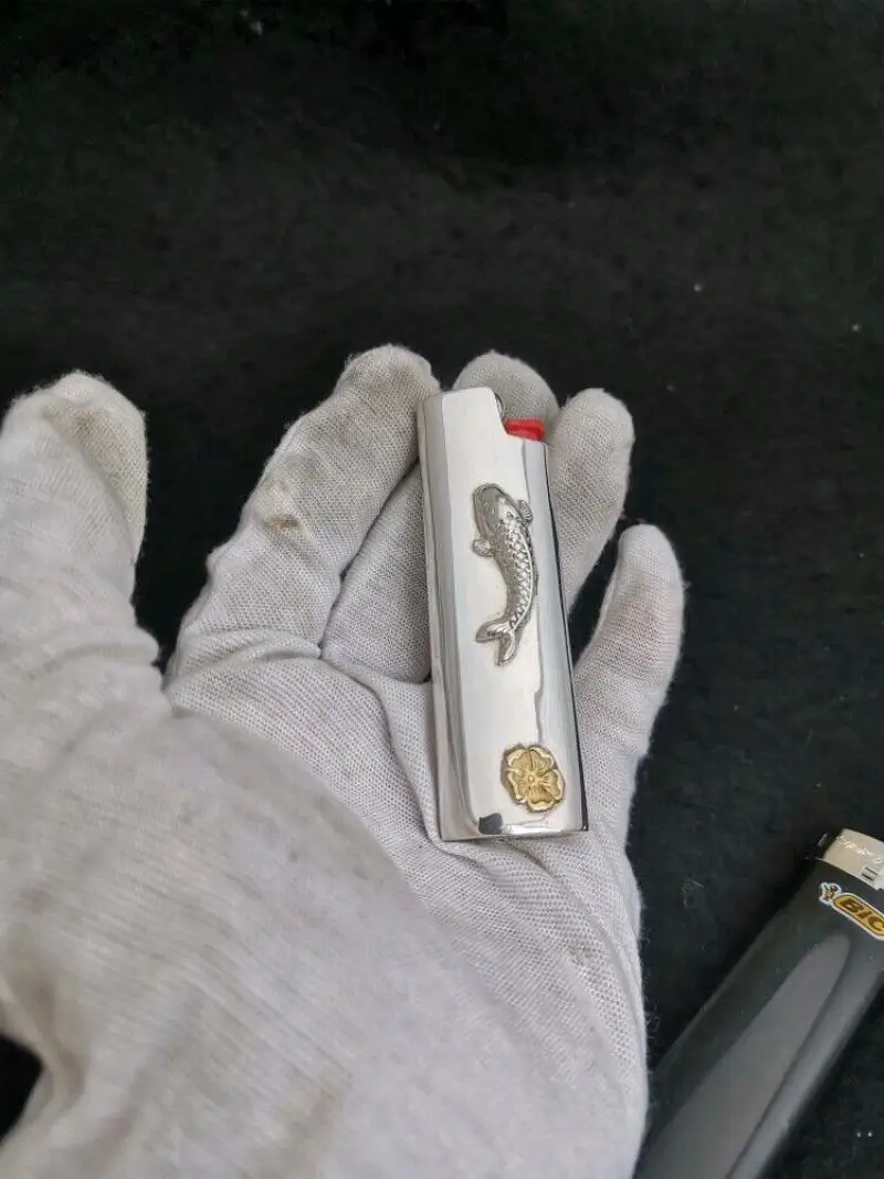 New 1 PC S925 Silver Handmade Lighter Case Cover Fits Bic J3/ J5 Lighter Case Cover Shell
New 1 PC S925 Silver Handmade Lighter Case Cover Fits Bic J3/ J5 Lighter Case Cover Shell