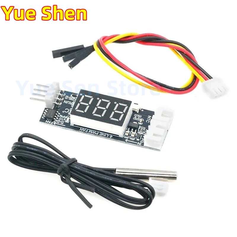 DC 12V 4 Wire PWM Fan Temperature Control Governor Temperature Speed Digital Display Support 3A Fan On/Off Control
DC 12V 4 Wire PWM Fan Temperature Control Governor Temperature Speed Digital Display Support 3A Fan On/Off Control