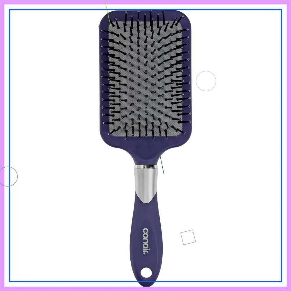 Wide Detangling Hair Brush with Ball-Tipped Bristles and Flexible Cushion Base, Ideal for Thick Hair
Wide Detangling Hair Brush with Ball-Tipped Bristles and Flexible Cushion Base, Ideal for Thick Hair