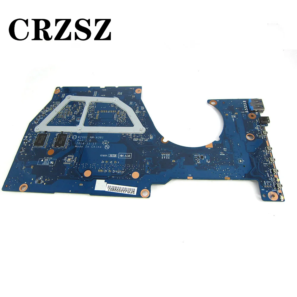 CSRZSZ For Lenovo Yoga 3 14 laptop motherboard with i5-5200u CPU NM-A381 5B20H35597 Test all functions 100%
CSRZSZ For Lenovo Yoga 3 14 laptop motherboard with i5-5200u CPU NM-A381 5B20H35597 Test all functions 100%