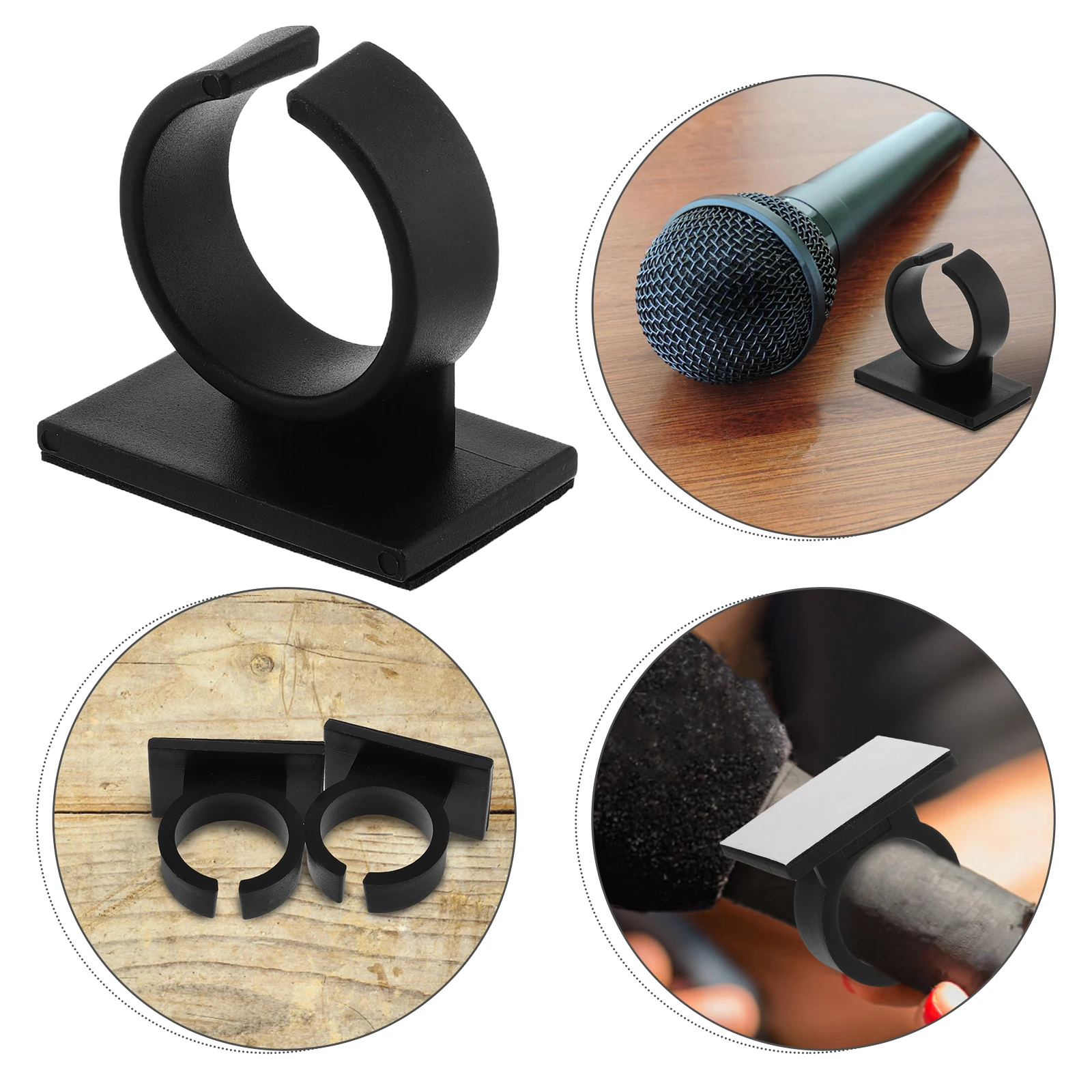2 Pcs Microphone Brand Buckle Clip-on Sign Holder Heart-shaped Interview Flag Black Host Clamp
2 Pcs Microphone Brand Buckle Clip-on Sign Holder Heart-shaped Interview Flag Black Host Clamp