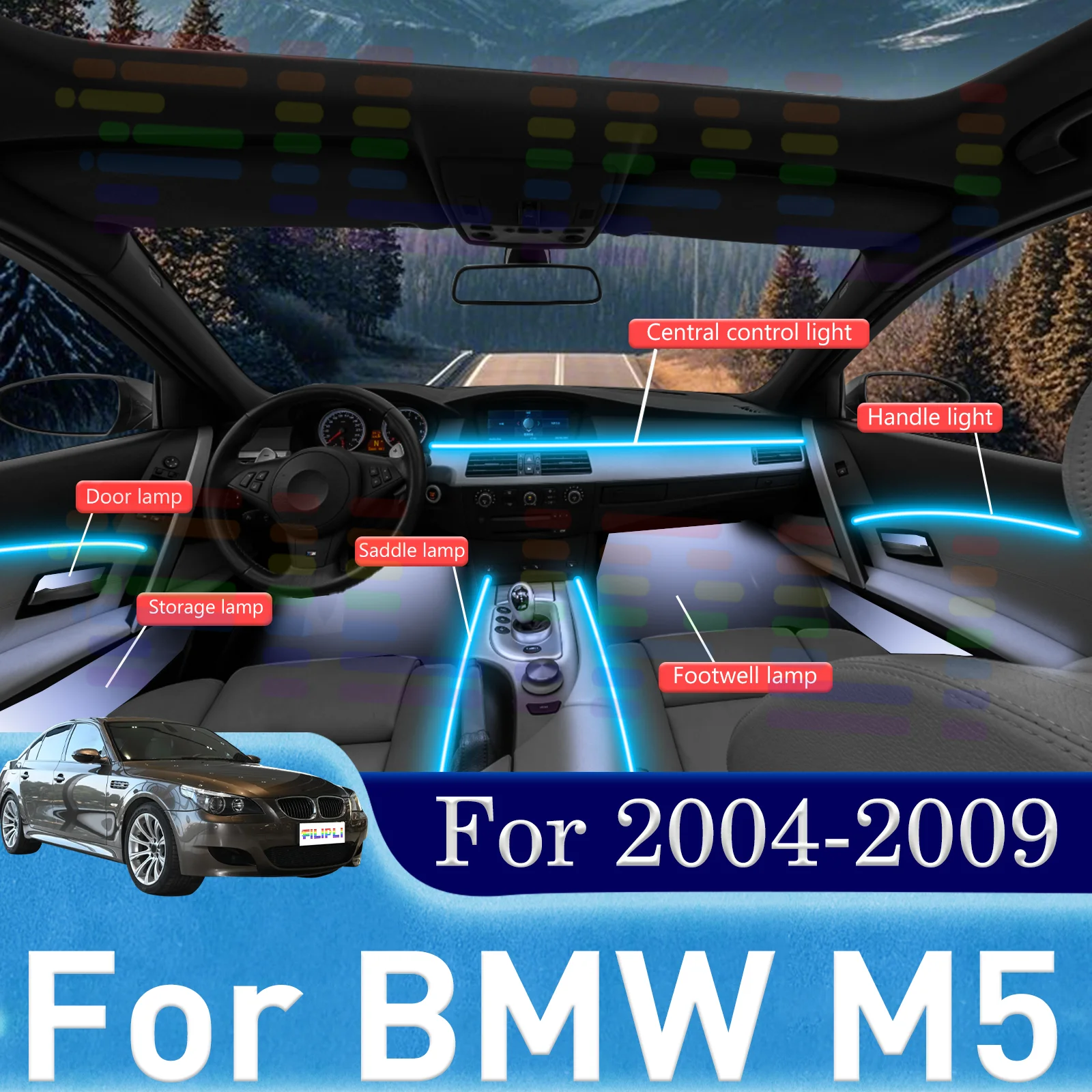 For BMW M5 E60 E61 Create a Personal Oasis with Our Advanced Car LED Light Strips Offering Concealed Fit
For BMW M5 E60 E61 Create a Personal Oasis with Our Advanced Car LED Light Strips Offering Concealed Fit