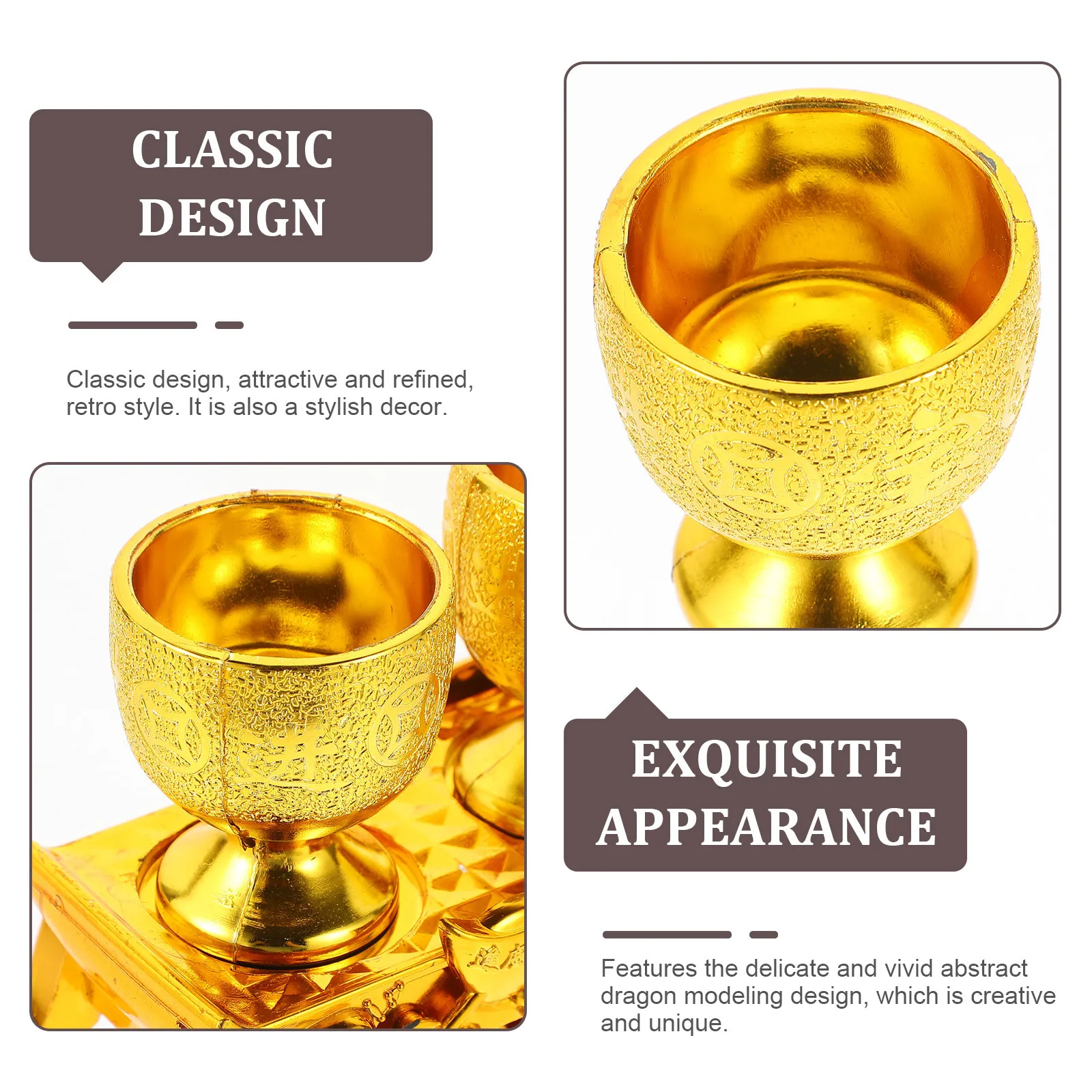 1Set Plastic Wine Cup with Base Classic Offering Goblet Temple Worship Supply Decorative Cup Chinese Vintage Goblet
1Set Plastic Wine Cup with Base Classic Offering Goblet Temple Worship Supply Decorative Cup Chinese Vintage Goblet