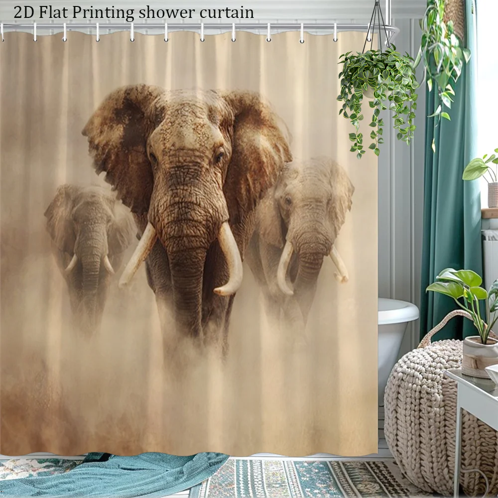 Large Waterproof Elephant Family Shower Curtain Liner Bathroom Safari Jungle Animals Decor Print 180cm by 200cm
Large Waterproof Elephant Family Shower Curtain Liner Bathroom Safari Jungle Animals Decor Print 180cm by 200cm