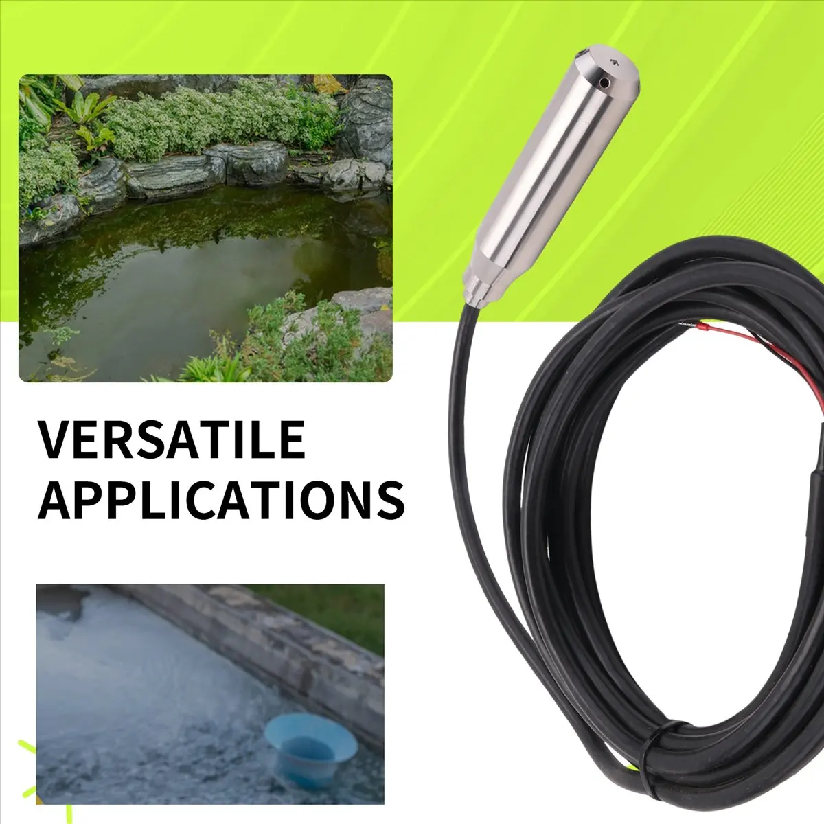 A50U Submersible Water Level Sensor 4-20mA 0-10V Output Hydrostatic Level Sensor Transmitter Level Sensor Transducer
A50U Submersible Water Level Sensor 4-20mA 0-10V Output Hydrostatic Level Sensor Transmitter Level Sensor Transducer