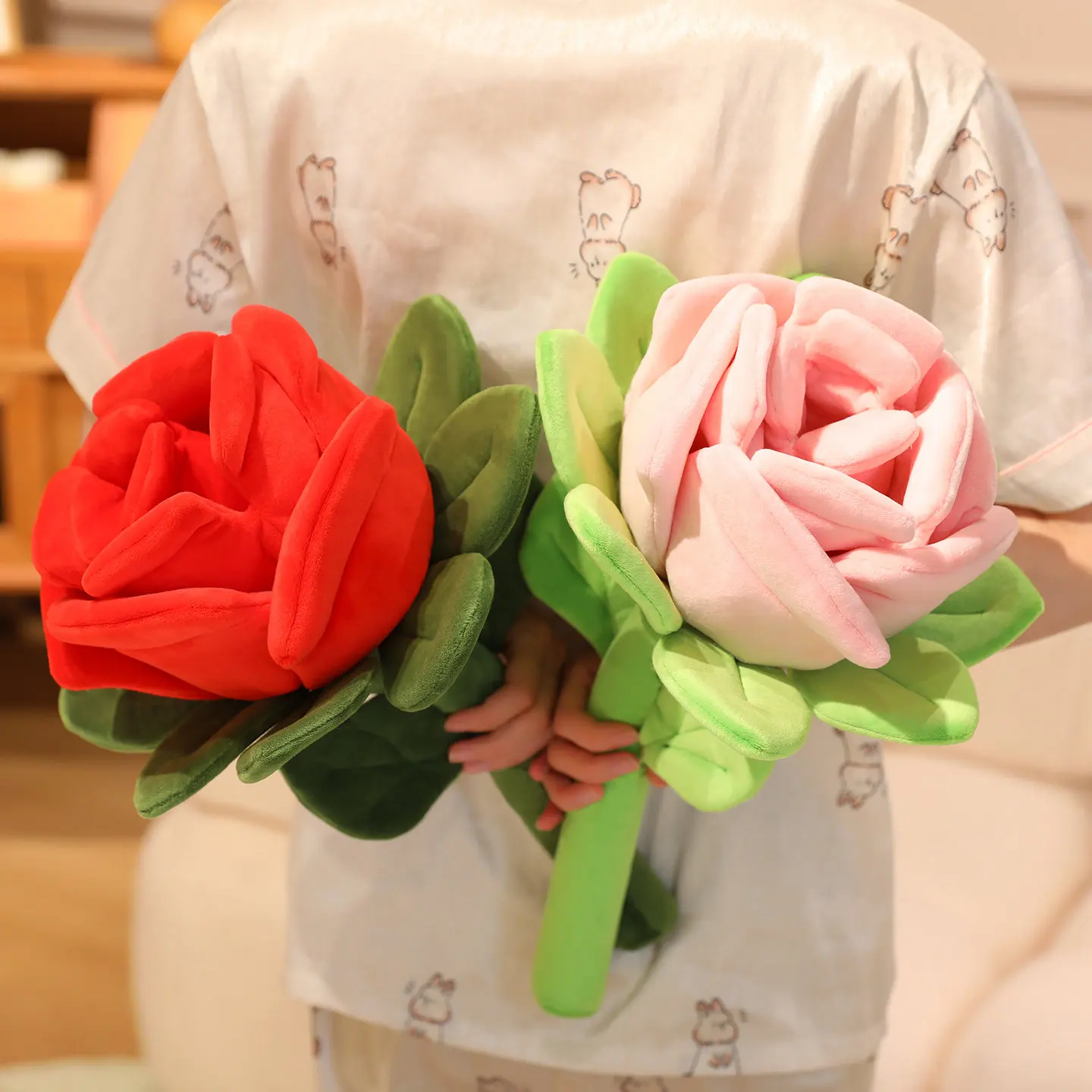 Simulation Flower Plush Stuffed Toys Kawaii Rose Pillow Photo Prop Valentine's Day Surprise Gift
Simulation Flower Plush Stuffed Toys Kawaii Rose Pillow Photo Prop Valentine's Day Surprise Gift