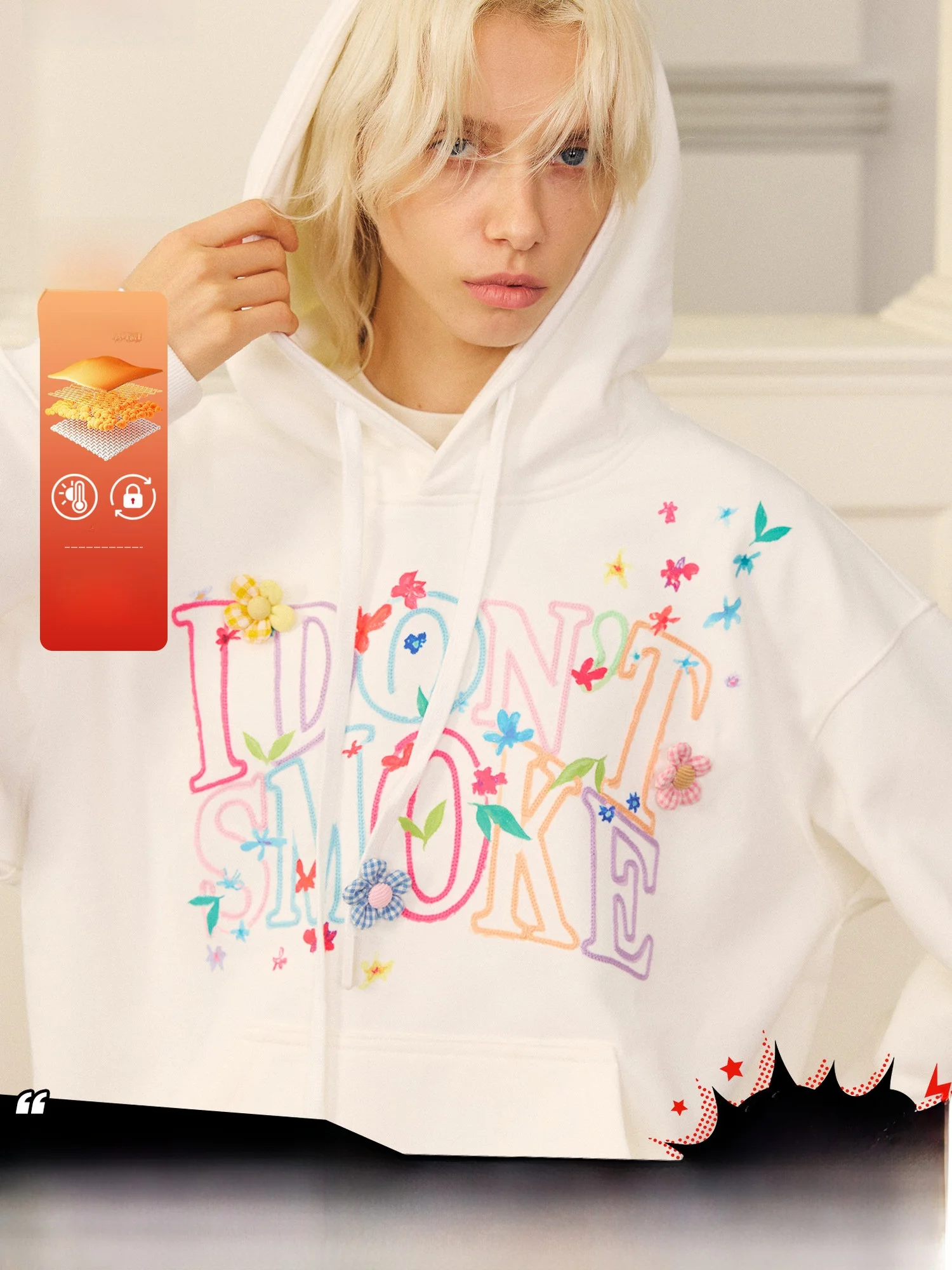 Romantic Floral Print Hoodie Large Logo Sweatshirt Shoulder Drop Lettering Casual Unisex Long Sleeve Autumn Winter
Romantic Floral Print Hoodie Large Logo Sweatshirt Shoulder Drop Lettering Casual Unisex Long Sleeve Autumn Winter
