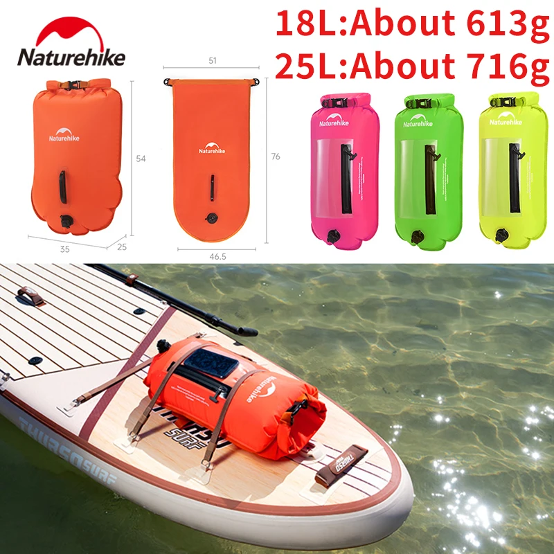 Водонепроницаемая надувная сумка Naturehike 18 л/25 л для плавания, походов, пляжа, хранения вещей, водонепроницаемый двойной надувной буй-гермомешок
Водонепроницаемая надувная сумка Naturehike 18 л/25 л для плавания, походов, пляжа, хранения вещей, водонепроницаемый двойной надувной буй-гермомешок