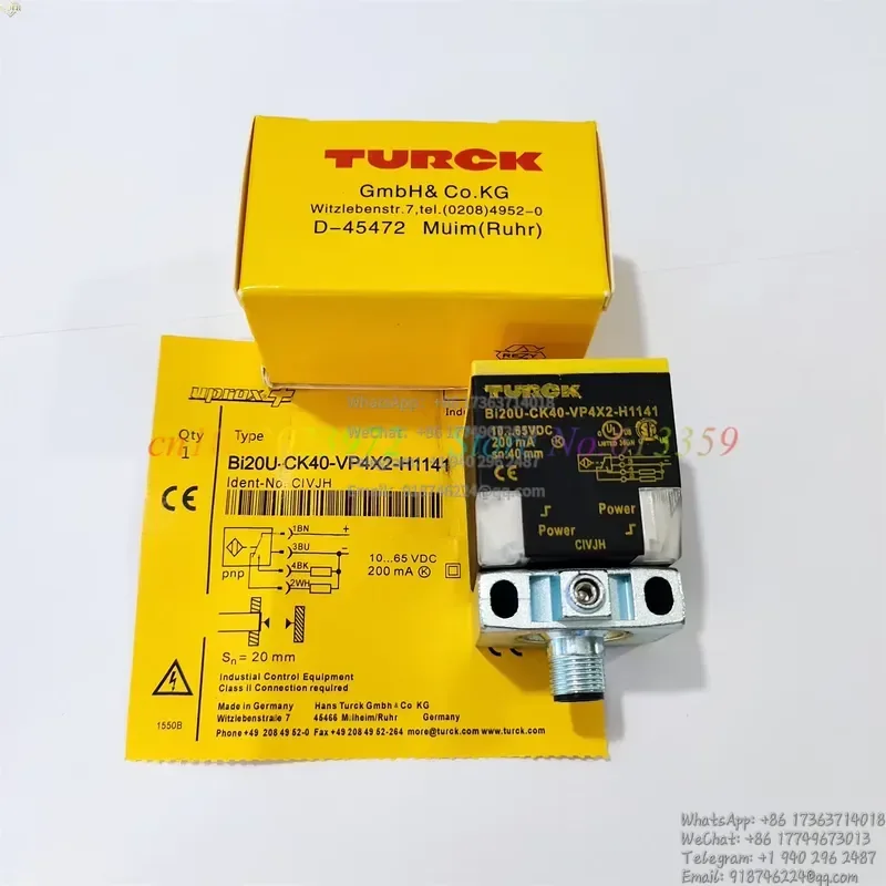 1PC BI20U-CK40-VP4X2-H1141 Bi20U-CK40-VN4X2-H1141 Turck Proximity Switch Sensor
1PC BI20U-CK40-VP4X2-H1141 Bi20U-CK40-VN4X2-H1141 Turck Proximity Switch Sensor