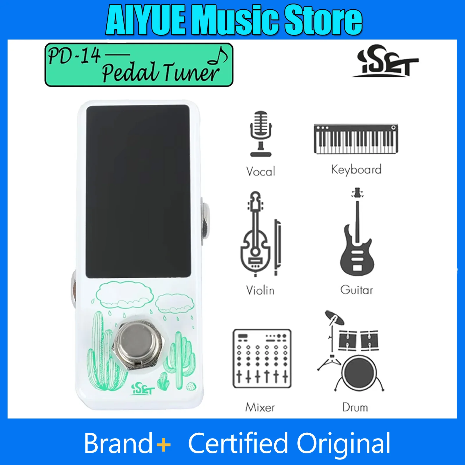 Педаль гитарного тюнера ISET, высокоточная хроматическая автоматическая педаль, аксессуар для гитары с ЖК-дисплеем, бас-гитара Volin True Bypass
Педаль гитарного тюнера ISET, высокоточная хроматическая автоматическая педаль, аксессуар для гитары с ЖК-дисплеем, бас-гитара Volin True Bypass