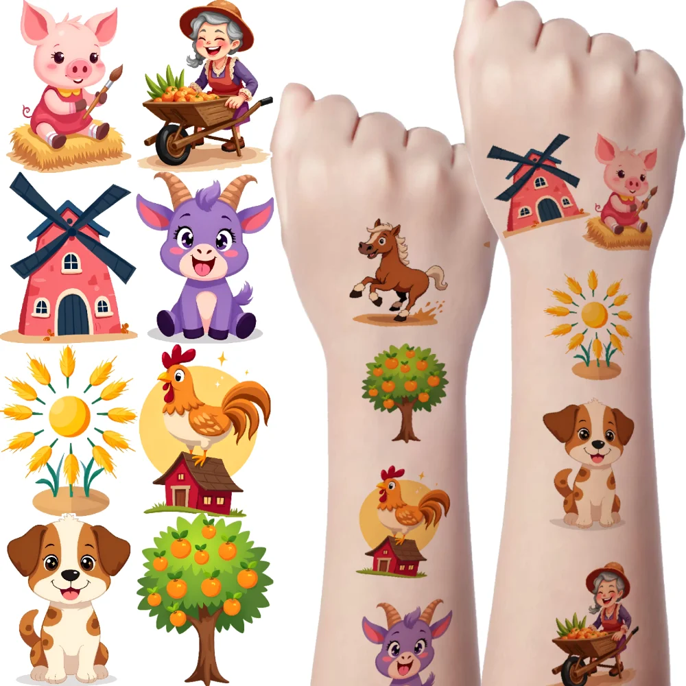 63pcs Temporary Tattoo Farm Animal Stickers Temporary Tattoo Stickers Decorative Stickers Cartoon For Men Cheeks Adults
63pcs Temporary Tattoo Farm Animal Stickers Temporary Tattoo Stickers Decorative Stickers Cartoon For Men Cheeks Adults