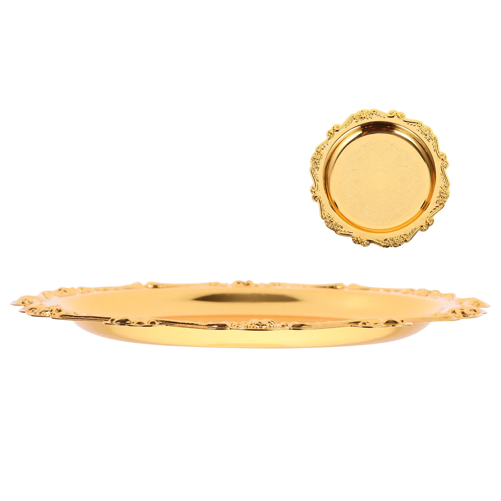 Fruit Iron Cake Pan Plate Countertop Basket Wrought Gold Serving Tray Coffee Table
Fruit Iron Cake Pan Plate Countertop Basket Wrought Gold Serving Tray Coffee Table