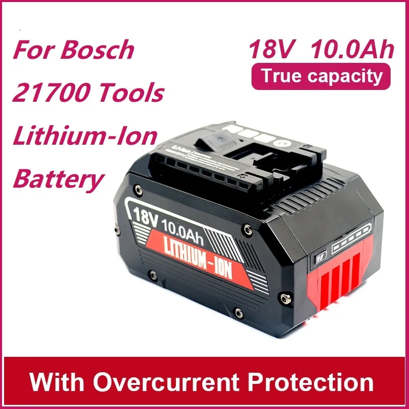 For Bosch18V 6Ah-10Ah 21700 Power Tool Battery for Bosch 18V BAT609 BAT609G BAT618 BAT618G 3601H61S10607 2 336 091 2 607 336
For Bosch18V 6Ah-10Ah 21700 Power Tool Battery for Bosch 18V BAT609 BAT609G BAT618 BAT618G 3601H61S10607 2 336 091 2 607 336