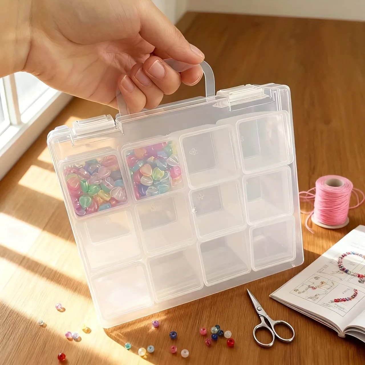 12/24gird large capacity plastic storage boxes transparent lids Transparent organization cabinet 12 transparent compartments
12/24gird large capacity plastic storage boxes transparent lids Transparent organization cabinet 12 transparent compartments