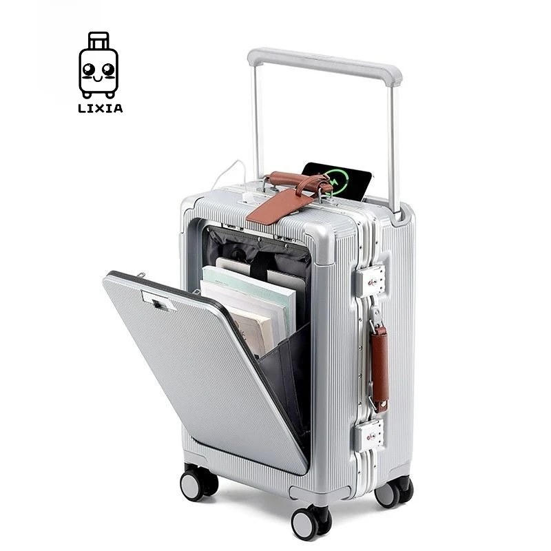 LIXIA Wide Trolley Luggage Front Opening Multi-Functional Women 20-Inch Small Lightweight Boarding Box 24-Inch Men's Suitcase
LIXIA Wide Trolley Luggage Front Opening Multi-Functional Women 20-Inch Small Lightweight Boarding Box 24-Inch Men's Suitcase