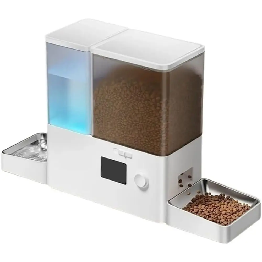Dual-Function Automatic Pet Feeder with 8.5L Water Fountain and Auto Cat Dispenser
Dual-Function Automatic Pet Feeder with 8.5L Water Fountain and Auto Cat Dispenser