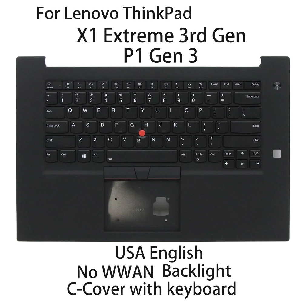 New For Lenovo ThinkPad P1 Gen 3 X1 Extreme 3rd Gen Laptop keyboard USA English Backlight No WWAN 5M10Z39616 5M10Z39615
New For Lenovo ThinkPad P1 Gen 3 X1 Extreme 3rd Gen Laptop keyboard USA English Backlight No WWAN 5M10Z39616 5M10Z39615