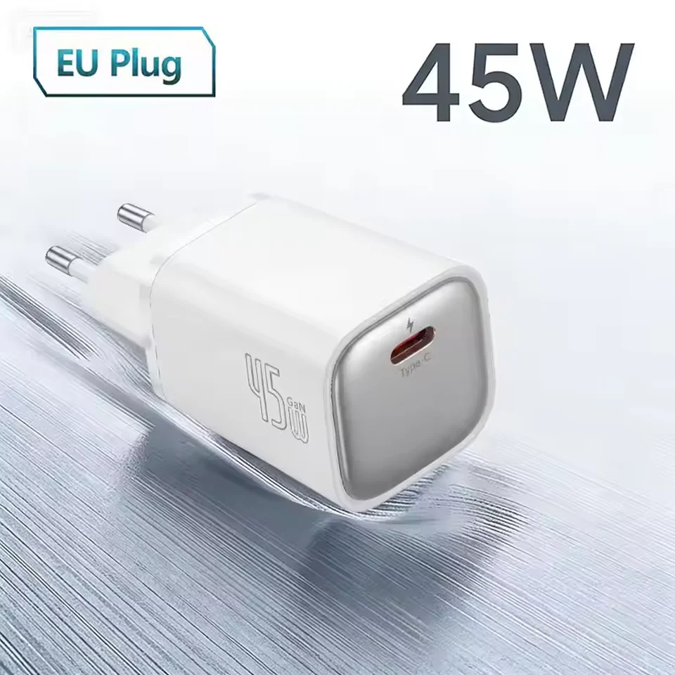 45W GaN USB-C PD Fast Charger, Compact Quick Charge Adapter for iPhone 17/16/15, Samsung S26 Ultra, MacBook, iPad
45W GaN USB-C PD Fast Charger, Compact Quick Charge Adapter for iPhone 17/16/15, Samsung S26 Ultra, MacBook, iPad