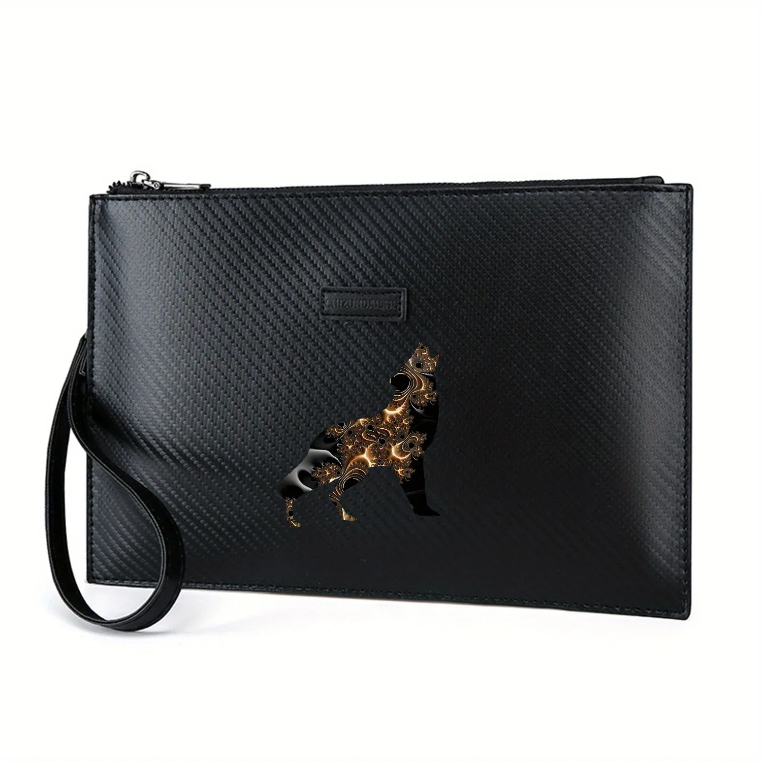Abstract glowing swirls wolf silhouette design Elegant Printed PU Men's Handbag Fashionable and Practical for Everyday Carry
Abstract glowing swirls wolf silhouette design Elegant Printed PU Men's Handbag Fashionable and Practical for Everyday Carry