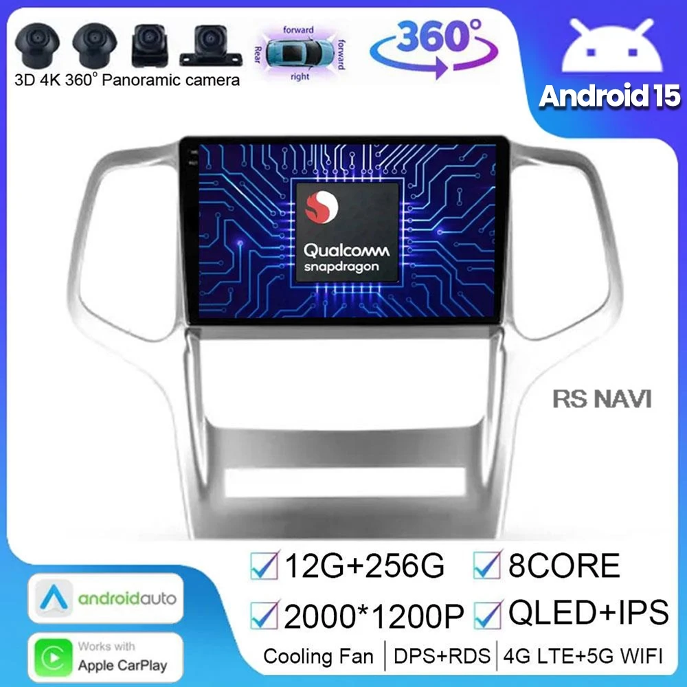 Android 15 For Jeep Grand Cherokee WK2 2010 - 2013 Navigation Video Player Car Radio Multimedia GPS No 2din Head Unit DSP Stereo
Android 15 For Jeep Grand Cherokee WK2 2010 - 2013 Navigation Video Player Car Radio Multimedia GPS No 2din Head Unit DSP Stereo