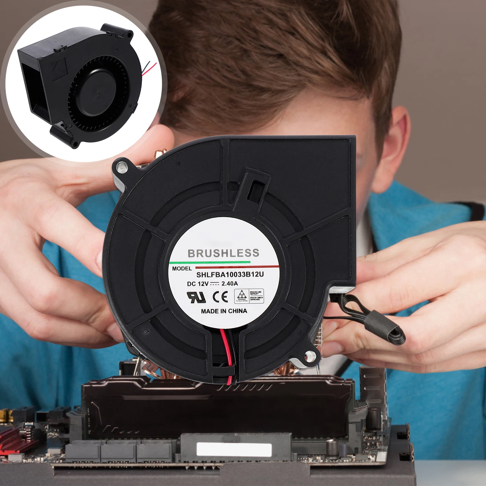 12V DC Blower Fan Material Long Life Heat Dissipation Air Pressure Grill Cooling Oven Part Furnace Component Black Red
12V DC Blower Fan Material Long Life Heat Dissipation Air Pressure Grill Cooling Oven Part Furnace Component Black Red