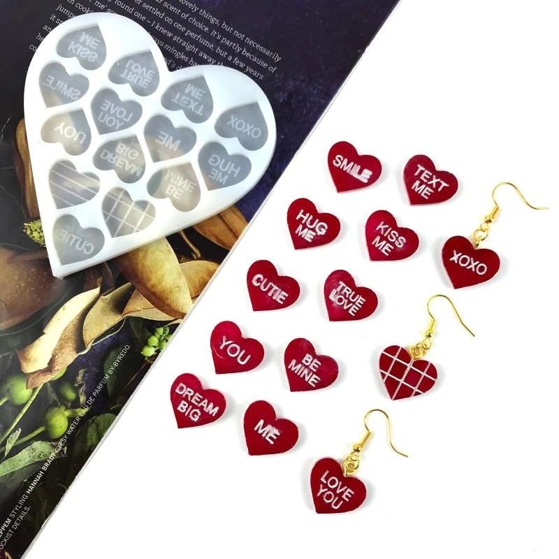 MXME Love Ears -шпильки Серьги UV Crystal Эпоксидная плесень подвесная смола подвеска силиконовая плесень
MXME Love Ears -шпильки Серьги UV Crystal Эпоксидная плесень подвесная смола подвеска силиконовая плесень