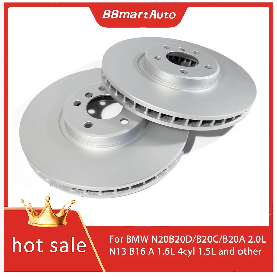 34116774875 2pieces front brake disc for BMW N20B20D/B20C/B20A 2.0L N13 B16 A 1.6L 4cyl 1.5L.BBmart Auto Parts
34116774875 2pieces front brake disc for BMW N20B20D/B20C/B20A 2.0L N13 B16 A 1.6L 4cyl 1.5L.BBmart Auto Parts