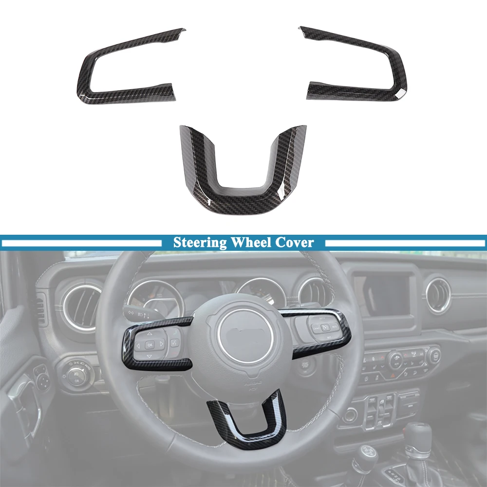 Car Steering Wheel Central Decoration Cover Trim Protector for Jeep Wrangler JL JLU JT Gladiator 2018-2023 Interior Accessories
Car Steering Wheel Central Decoration Cover Trim Protector for Jeep Wrangler JL JLU JT Gladiator 2018-2023 Interior Accessories