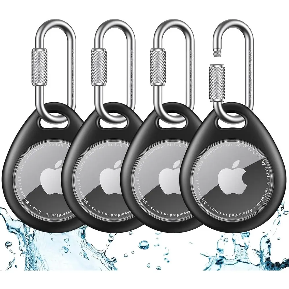4-Pack AirTag Cases with Durable Carabiner, Waterproof & Shockproof TPU Keychain for Keys, Pets, Backpacks
4-Pack AirTag Cases with Durable Carabiner, Waterproof & Shockproof TPU Keychain for Keys, Pets, Backpacks