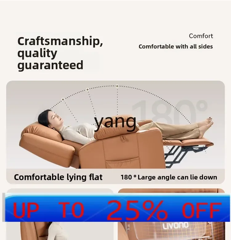 LMMreal cowhide multi-functional single sofa can be reclined and slept with electric recliner
LMMreal cowhide multi-functional single sofa can be reclined and slept with electric recliner
