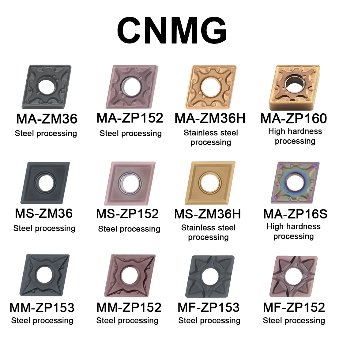 MZG 10 шт. CNMG120404 CNMG120408 CNMG120412 Наружные токарные пластины для станков с ЧПУ, высококачественный режущий инструмент CNMG
MZG 10 шт. CNMG120404 CNMG120408 CNMG120412 Наружные токарные пластины для станков с ЧПУ, высококачественный режущий инструмент CNMG