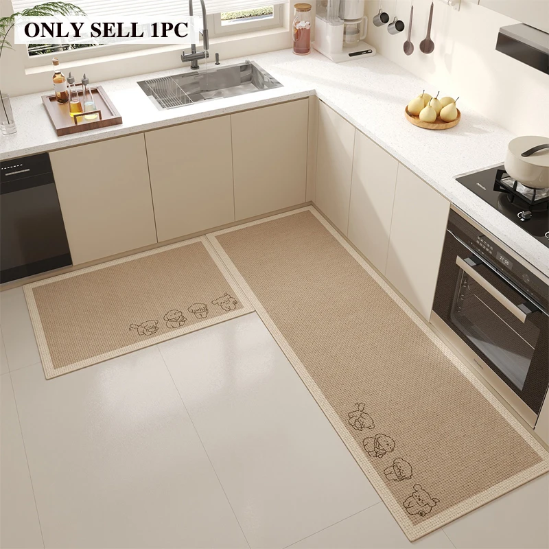 Carpet for Kitchen Floor Mat Non-slip Stain-resistant Wear-resistant Foot Mats Minimalist Linen Carpets Long Size Home Decor Rug
Carpet for Kitchen Floor Mat Non-slip Stain-resistant Wear-resistant Foot Mats Minimalist Linen Carpets Long Size Home Decor Rug