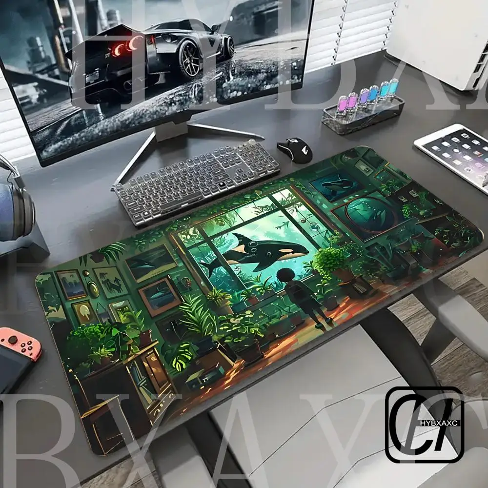 HYBXAXC Extra Large Whale & Boy Mouse Pad New Computer Office Table Mats XXL HD Rubber Anti-slip Keyboard Mousepads Long DeskMat
HYBXAXC Extra Large Whale & Boy Mouse Pad New Computer Office Table Mats XXL HD Rubber Anti-slip Keyboard Mousepads Long DeskMat