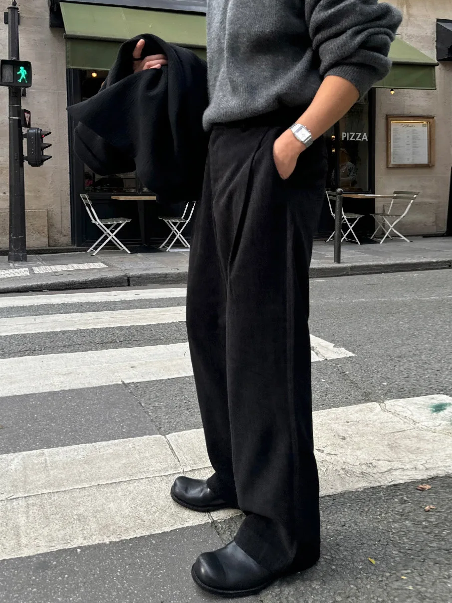 TANGZ Studio Men's Casual Thiened Straight Leg Suit Pants Korean Sle Commute Long Trousers Loose Fit Busin Wear
TANGZ Studio Men's Casual Thiened Straight Leg Suit Pants Korean Sle Commute Long Trousers Loose Fit Busin Wear