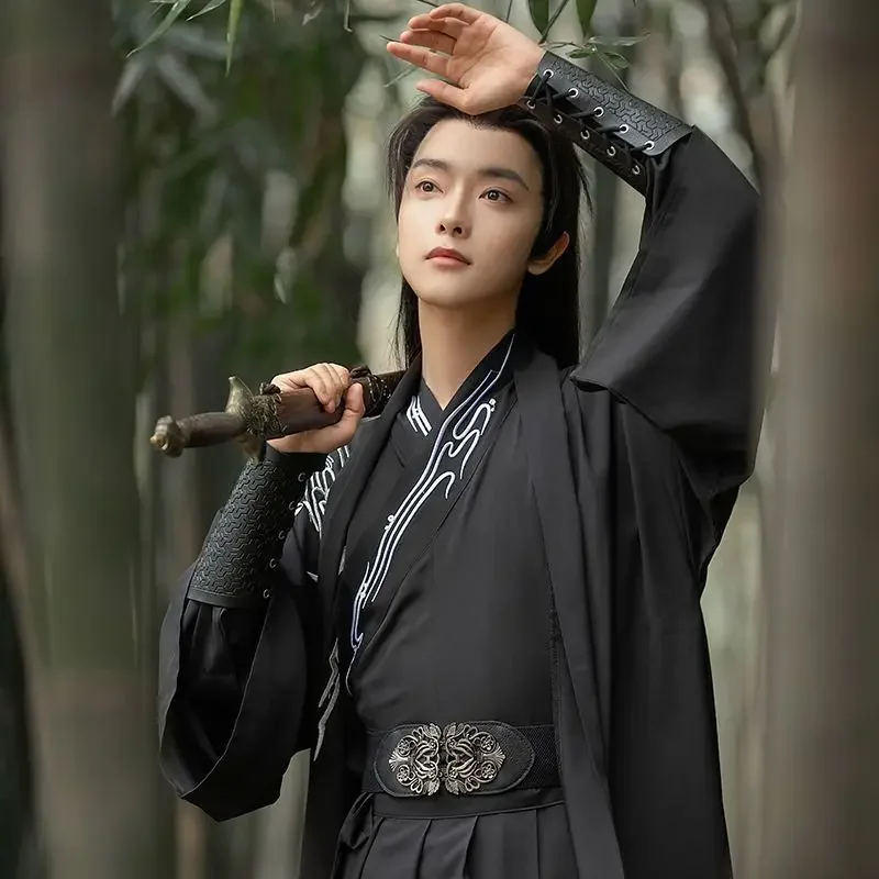 Large Size 3XL Ancient Chinese Embroidery Hanfu Men Halloween Cosplay Costume Party Dress Hanfu Black Blue Outfit For Women Men
Large Size 3XL Ancient Chinese Embroidery Hanfu Men Halloween Cosplay Costume Party Dress Hanfu Black Blue Outfit For Women Men