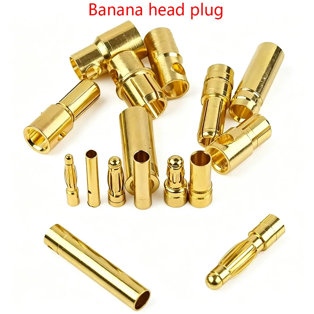 10pcs 2.0/3.0/3.5/4.0/5.0/5.5 6.0/8.0mm Banana Plug Gold Plated Copper Brushless Motor Bullet Connector For ESC Battery Wholeale
10pcs 2.0/3.0/3.5/4.0/5.0/5.5 6.0/8.0mm Banana Plug Gold Plated Copper Brushless Motor Bullet Connector For ESC Battery Wholeale