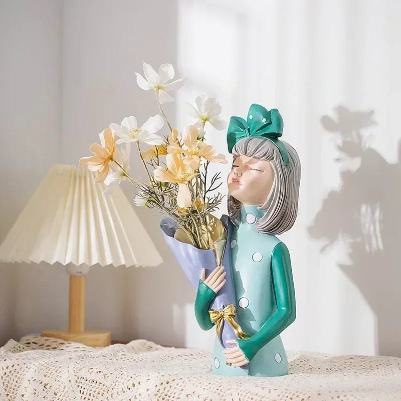 Girl Art Dried Flower Arrangement Living Room Entrance Bedroom Desktop Decorative Flower Arrangement Vase Decorative Ornaments
Girl Art Dried Flower Arrangement Living Room Entrance Bedroom Desktop Decorative Flower Arrangement Vase Decorative Ornaments