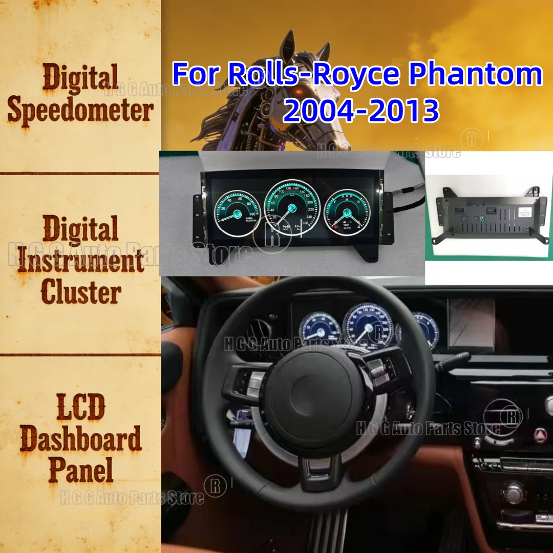 Car Digital Cluster For Rolls Royce Phantom 2003-2011 2012 2013 LCD Instrument Panel Dashboard Virtual Cockpit Speedometer Meter
Car Digital Cluster For Rolls Royce Phantom 2003-2011 2012 2013 LCD Instrument Panel Dashboard Virtual Cockpit Speedometer Meter