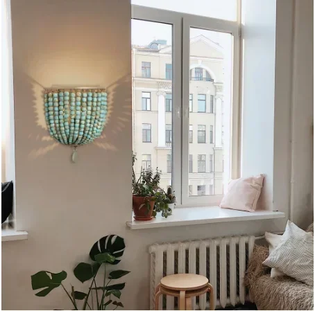 Nordic retro family lighting E27/26 wooden beads personality wall lamp corridor bedroom bedside restaurant bar paint lights
Nordic retro family lighting E27/26 wooden beads personality wall lamp corridor bedroom bedside restaurant bar paint lights