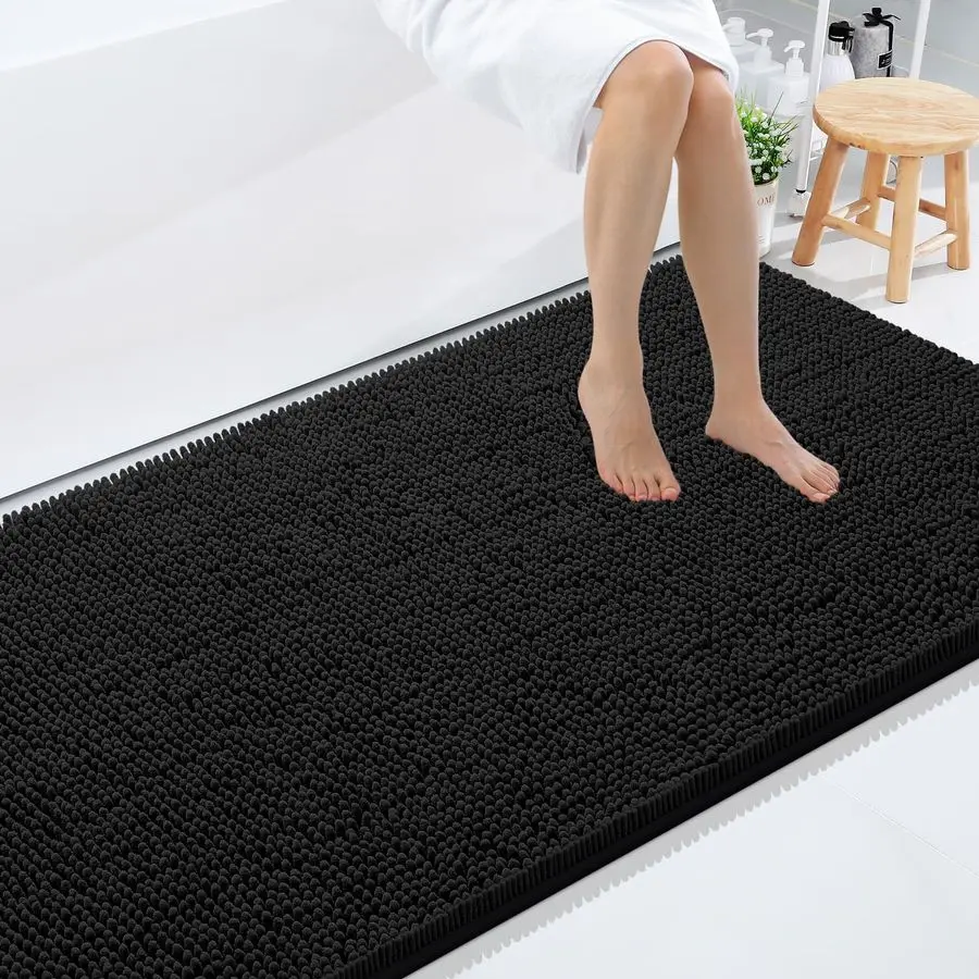Luxury Chenille Bathroom Rugs 40x24, Extra Soft and Absorbent Shaggy Bath Mat, Machine Washable, NonSlip Plush Carpet Runner for
Luxury Chenille Bathroom Rugs 40x24, Extra Soft and Absorbent Shaggy Bath Mat, Machine Washable, NonSlip Plush Carpet Runner for