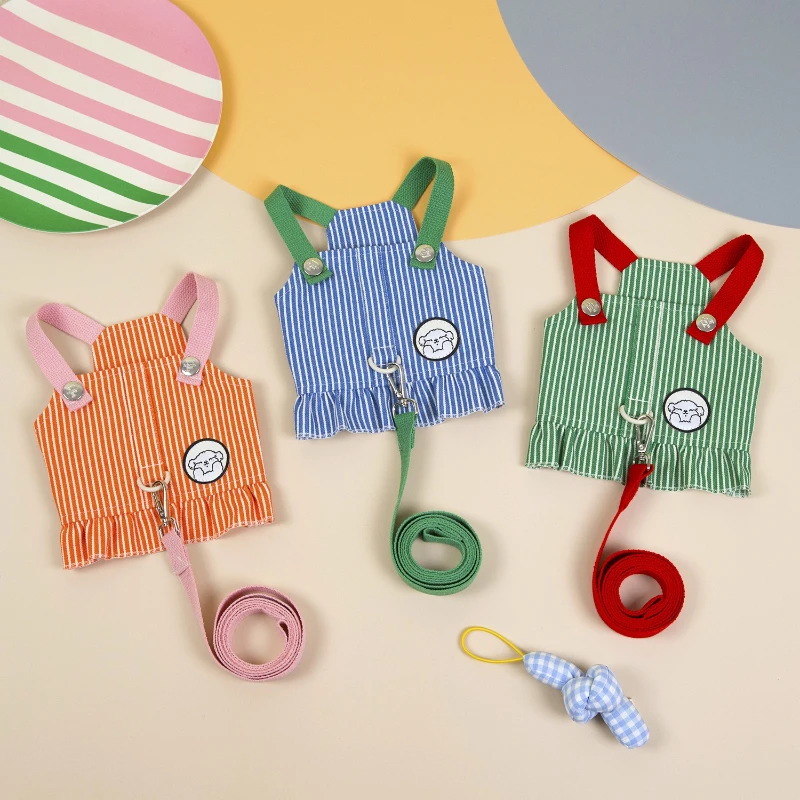 Spring and Summer New Striped Pet Chest and Back Wearing Comfortable and Breathable Teddy Bear Dog Harness Pet Supplies
Spring and Summer New Striped Pet Chest and Back Wearing Comfortable and Breathable Teddy Bear Dog Harness Pet Supplies
