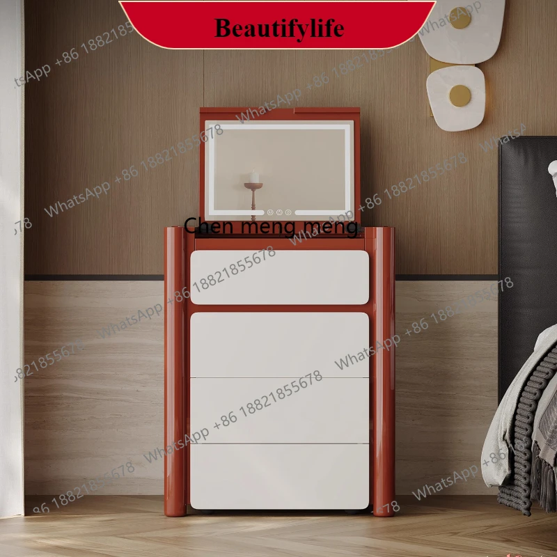 G153 Italian minimalist high-gloss paint dressing table, makeup stool integrated household small apartment high-end dressing tab
G153 Italian minimalist high-gloss paint dressing table, makeup stool integrated household small apartment high-end dressing tab