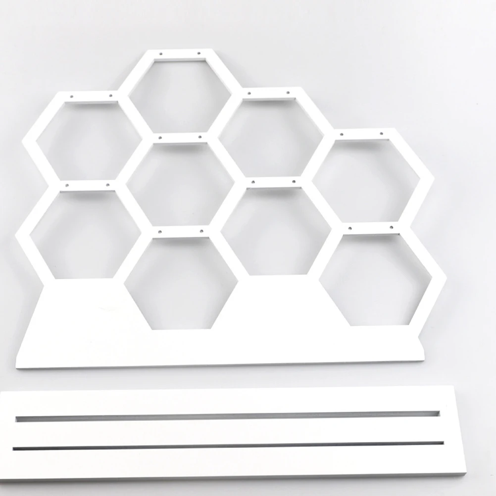 1pc Wooden Jewelry Rack Honeycomb Shape Honeycomb Shape Jewelry Shelf Earring Necklace Storage Shelf Durable Organizer For Gift
1pc Wooden Jewelry Rack Honeycomb Shape Honeycomb Shape Jewelry Shelf Earring Necklace Storage Shelf Durable Organizer For Gift
