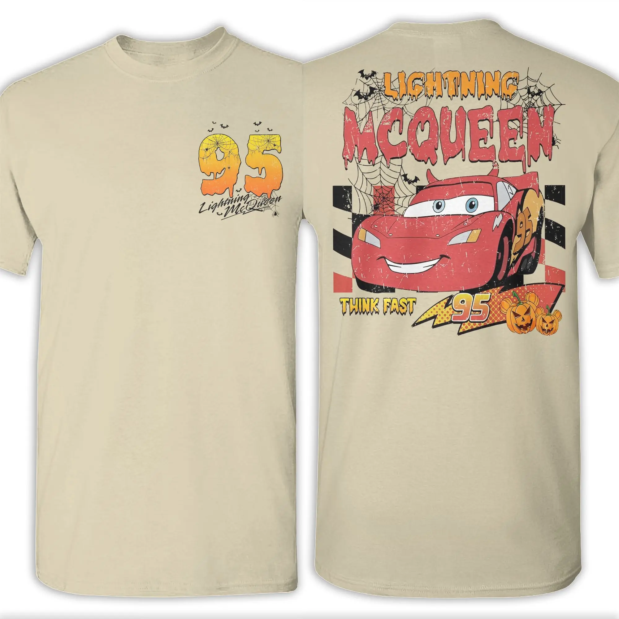 Мужская футболка на Хэллоуин с изображением молнии McQueen Cars 95, новинка, футболка из чистого хлопка, футболка с круглым воротником и короткими рукавами, большие размеры
Мужская футболка на Хэллоуин с изображением молнии McQueen Cars 95, новинка, футболка из чистого хлопка, футболка с круглым воротником и короткими рукавами, большие размеры