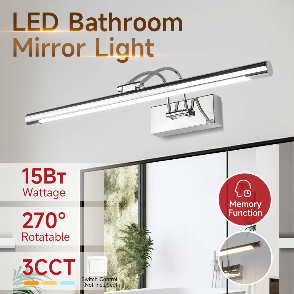 Modern Wall Lamp 220V 3 Colors Dimming LED Wall Lighting for Bathroom Living Room Lamp Make Up Wall Light 40/50CM Decor
Modern Wall Lamp 220V 3 Colors Dimming LED Wall Lighting for Bathroom Living Room Lamp Make Up Wall Light 40/50CM Decor