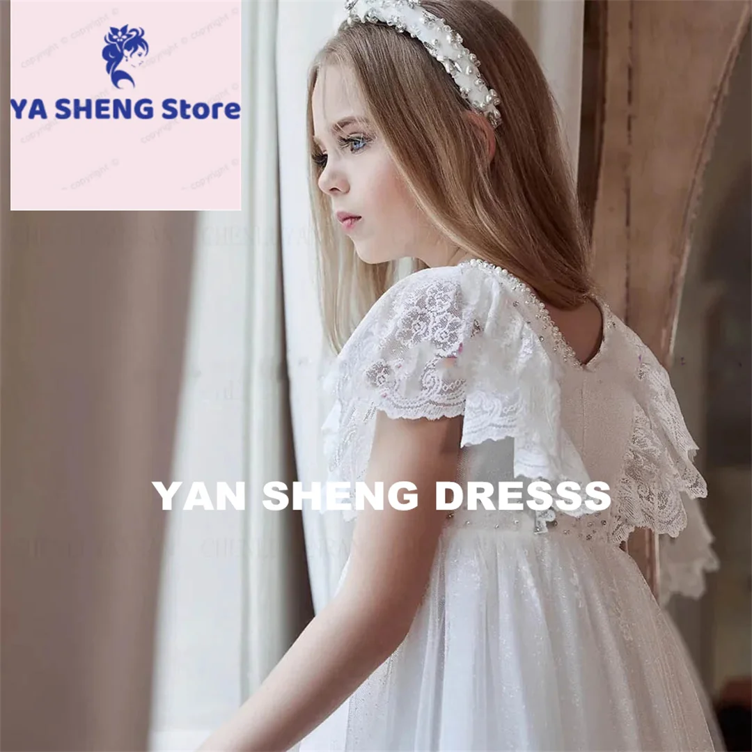 Customized A-Line Princess Dress Lace Applique Tulle for Flower Girl Kids Wedding Party Junior Bridesmaid First Communion Gowns
Customized A-Line Princess Dress Lace Applique Tulle for Flower Girl Kids Wedding Party Junior Bridesmaid First Communion Gowns