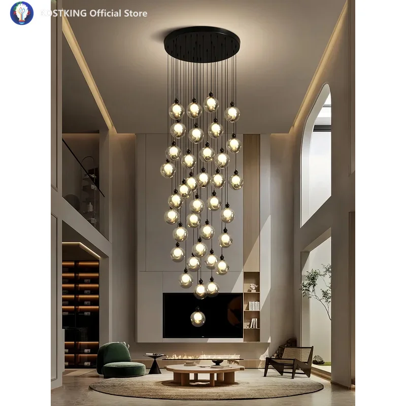 Скандинавская лестничная люстра для дуплексной лофт, квартиры, зала среднего этажа, виллы, высокая гостиная, лестничное освещение, декор
Скандинавская лестничная люстра для дуплексной лофт, квартиры, зала среднего этажа, виллы, высокая гостиная, лестничное освещение, декор