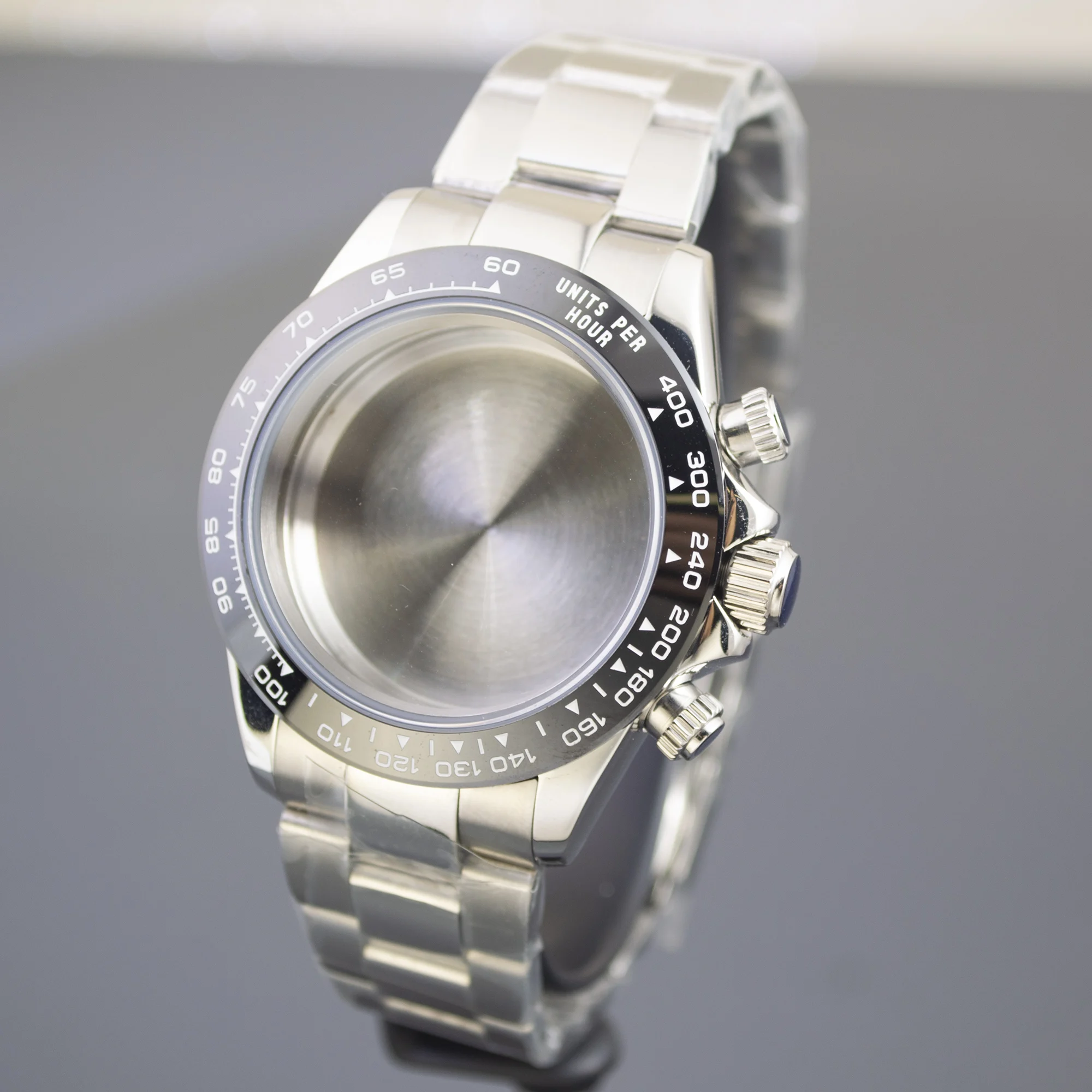 39.5mm VK63 Watch Case Stainless Steel Strap Bracelet Sapphire Crystal Water Resistant for Daytona VK63 VK64 Quartz Movement MOD
39.5mm VK63 Watch Case Stainless Steel Strap Bracelet Sapphire Crystal Water Resistant for Daytona VK63 VK64 Quartz Movement MOD