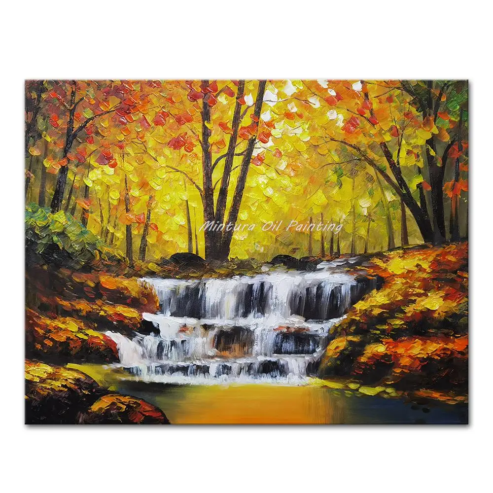 Mintura,Hand-Painted Oil Paintings On Canvas,The Woods And Streams Wall Pictures for Living Room Hotel Decor Home Decor Wall Art
Mintura,Hand-Painted Oil Paintings On Canvas,The Woods And Streams Wall Pictures for Living Room Hotel Decor Home Decor Wall Art