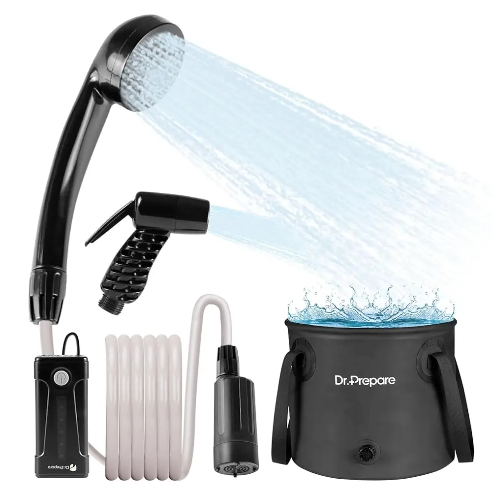 Free Shipping-Portable Shower for Camping, Camping Shower with 4.5 Gallons Foldable Bucket, USB Rechargeable Battery, 2 Shower H
Free Shipping-Portable Shower for Camping, Camping Shower with 4.5 Gallons Foldable Bucket, USB Rechargeable Battery, 2 Shower H